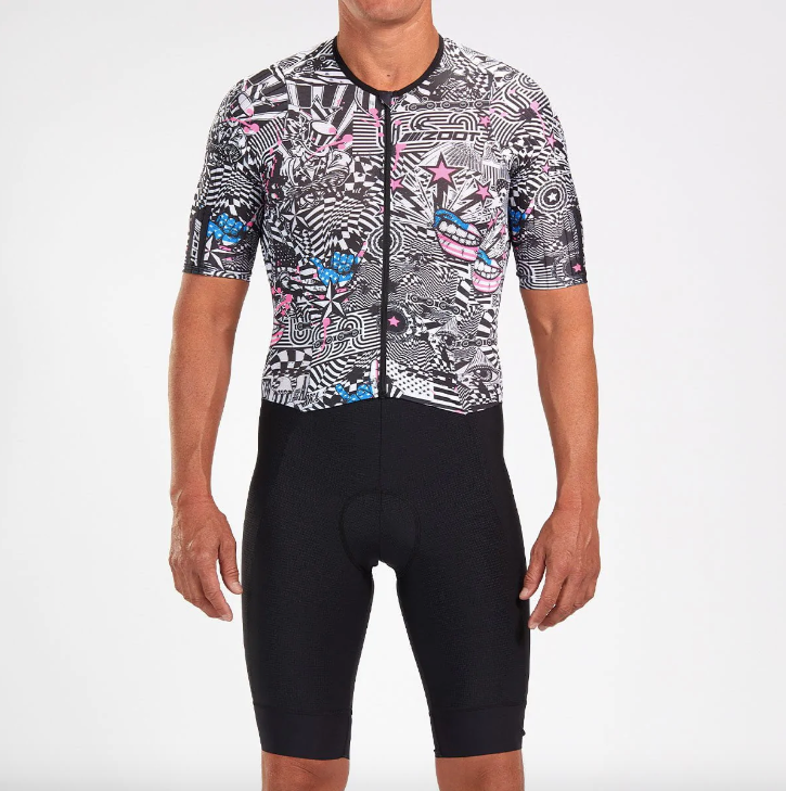 Mens Ultra Tri P1 Racesuit de Competencia Zoot American Rebel Hombre