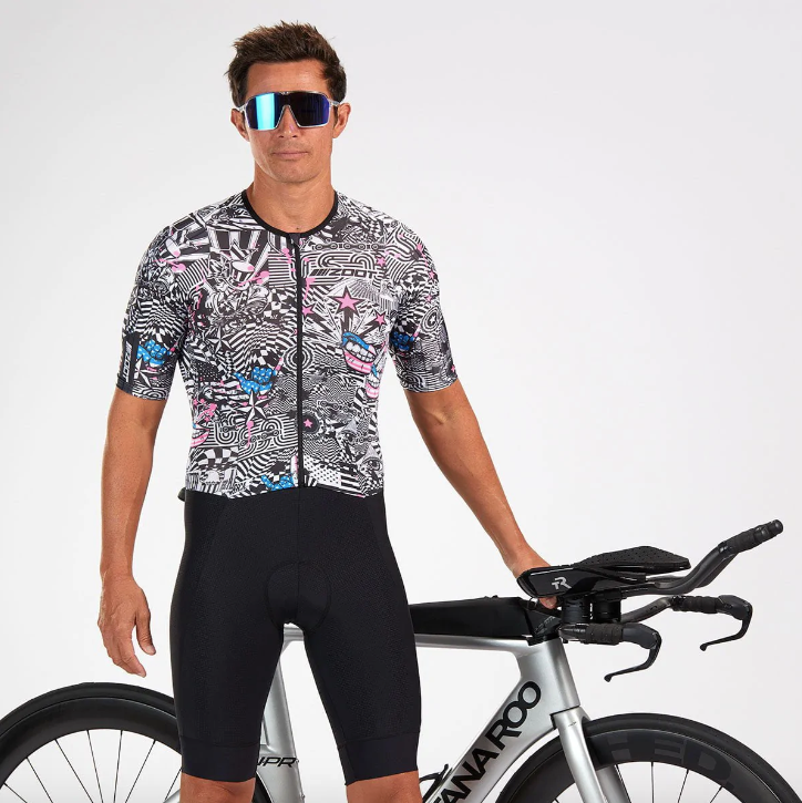 Mens Ultra Tri P1 Racesuit de Competencia Zoot American Rebel Hombre