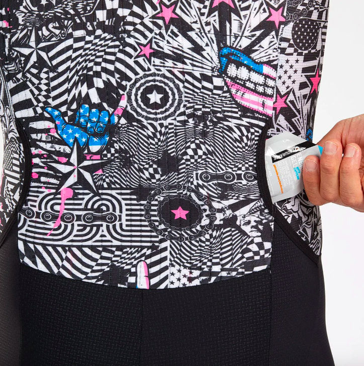 Mens Ultra Tri P1 Racesuit de Competencia Zoot American Rebel Hombre