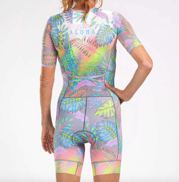 Trisuit de Triatlón Zoot Full Zip Live Aloha (Mujer)