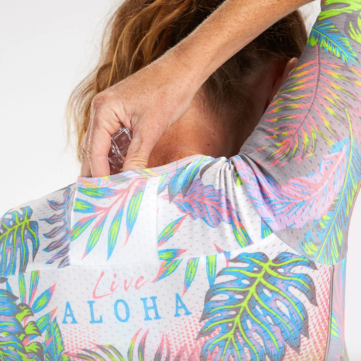 Trisuit de Triatlón Zoot Full Zip Live Aloha (Mujer)