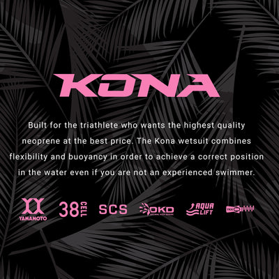 ZOOT KONA WETSUIT PINK FLORA (mujer)
