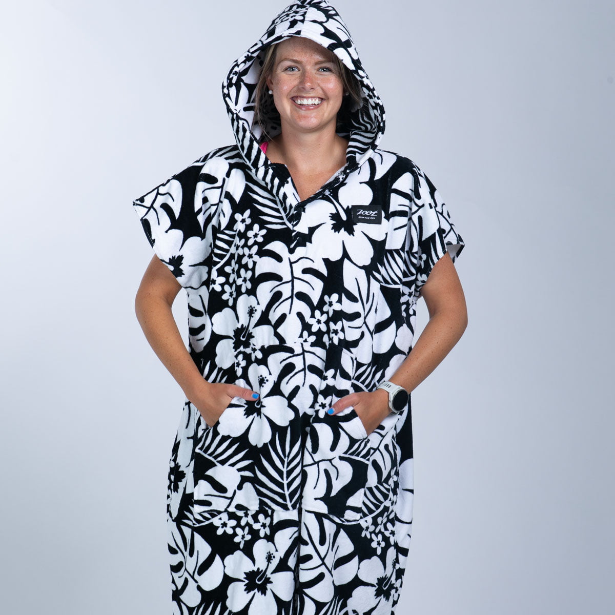 Zoot Sports SWIM ACCESSORIES Transition Poncho - Hibiscus