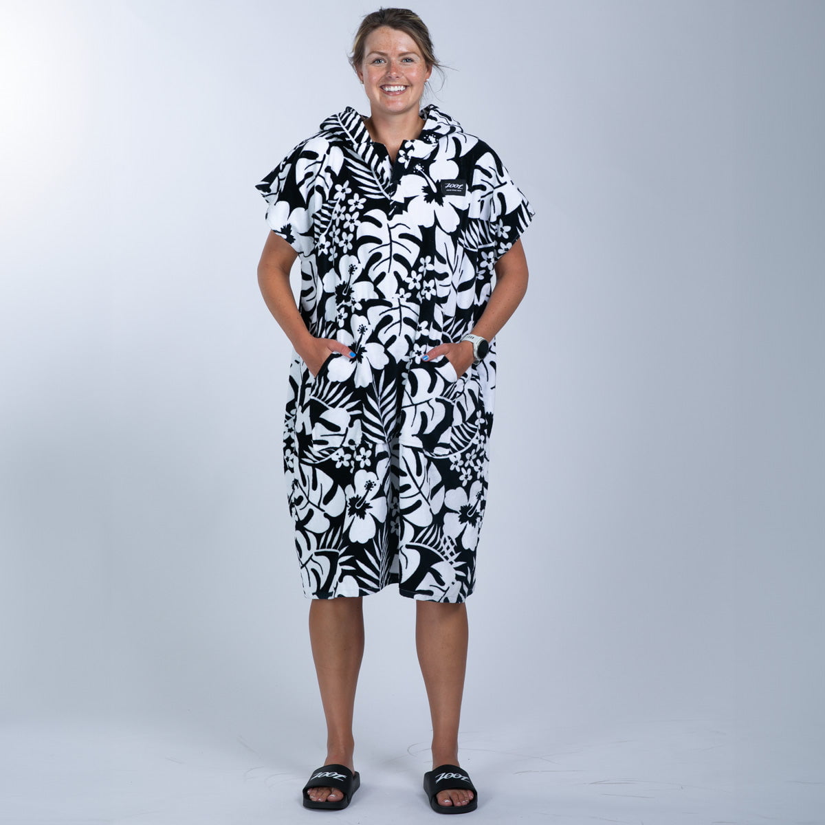 Zoot Sports SWIM ACCESSORIES Transition Poncho - Hibiscus