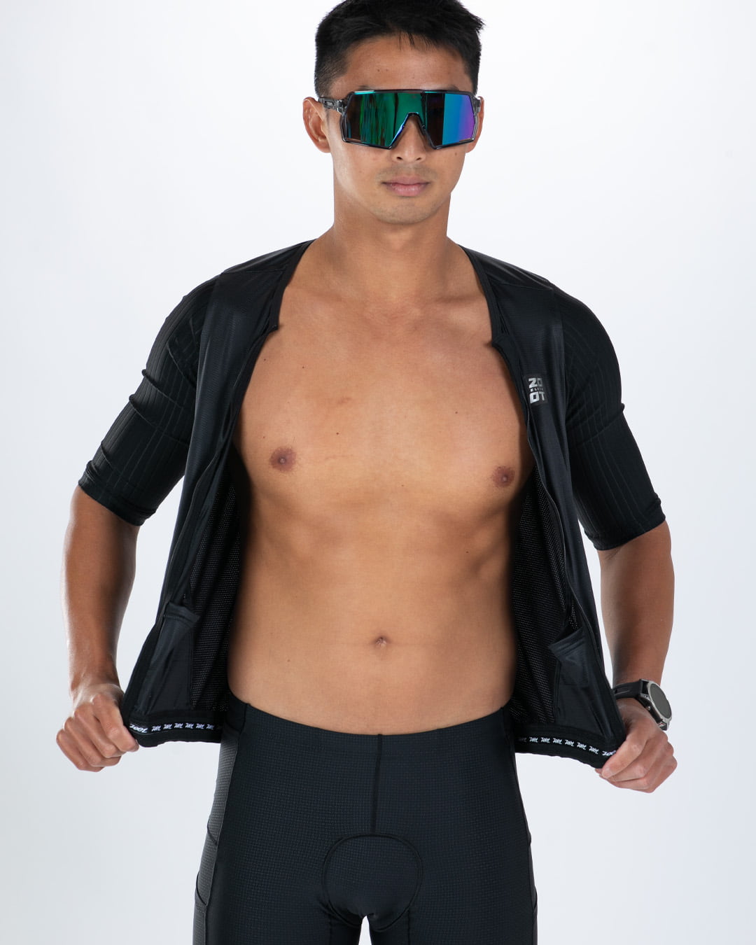 Zoot Sports TRI AERO JERSEYS Men's Elite P1 Tri Aero Jersey - Jet Black