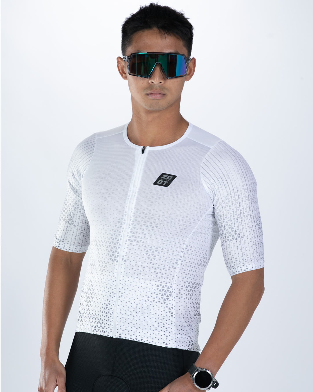 Zoot Sports TRI AERO JERSEYS Men's Elite P1 Tri Aero Jersey  - Sonic White