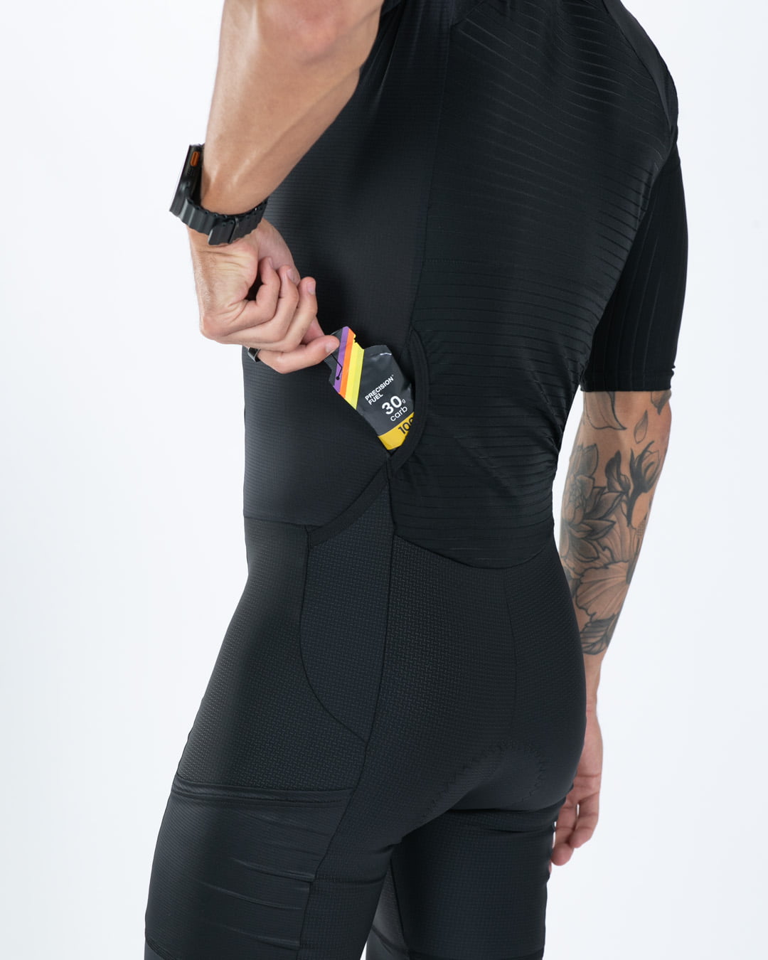 Zoot Sports TRI AERO RACESUITS Men's Elite P1 Tri Aero Fz Racesuit - Jet Black