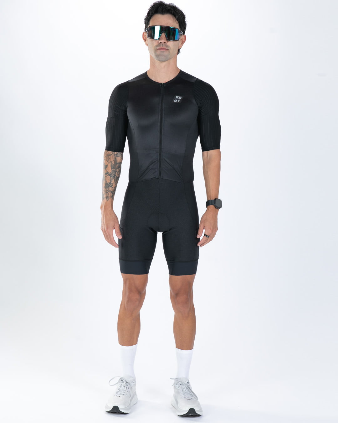 Zoot Sports TRI AERO RACESUITS Men's Elite P1 Tri Aero Fz Racesuit - Jet Black