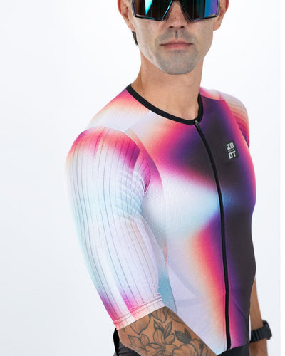 Zoot Sports TRI AERO RACESUITS Men's Elite P1 Tri Aero Fz Racesuit - Sonic Shift