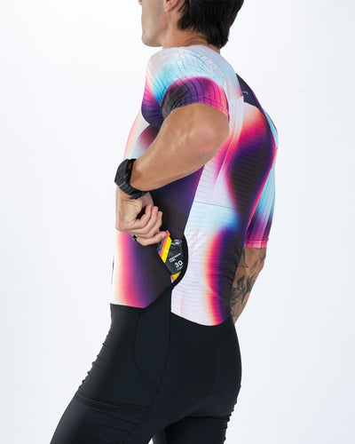 Zoot Sports TRI AERO RACESUITS Men's Elite P1 Tri Aero Fz Racesuit - Sonic Shift