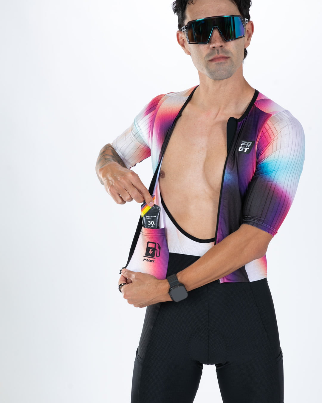 Zoot Sports TRI AERO RACESUITS Men's Elite P1 Tri Aero Fz Racesuit - Sonic Shift