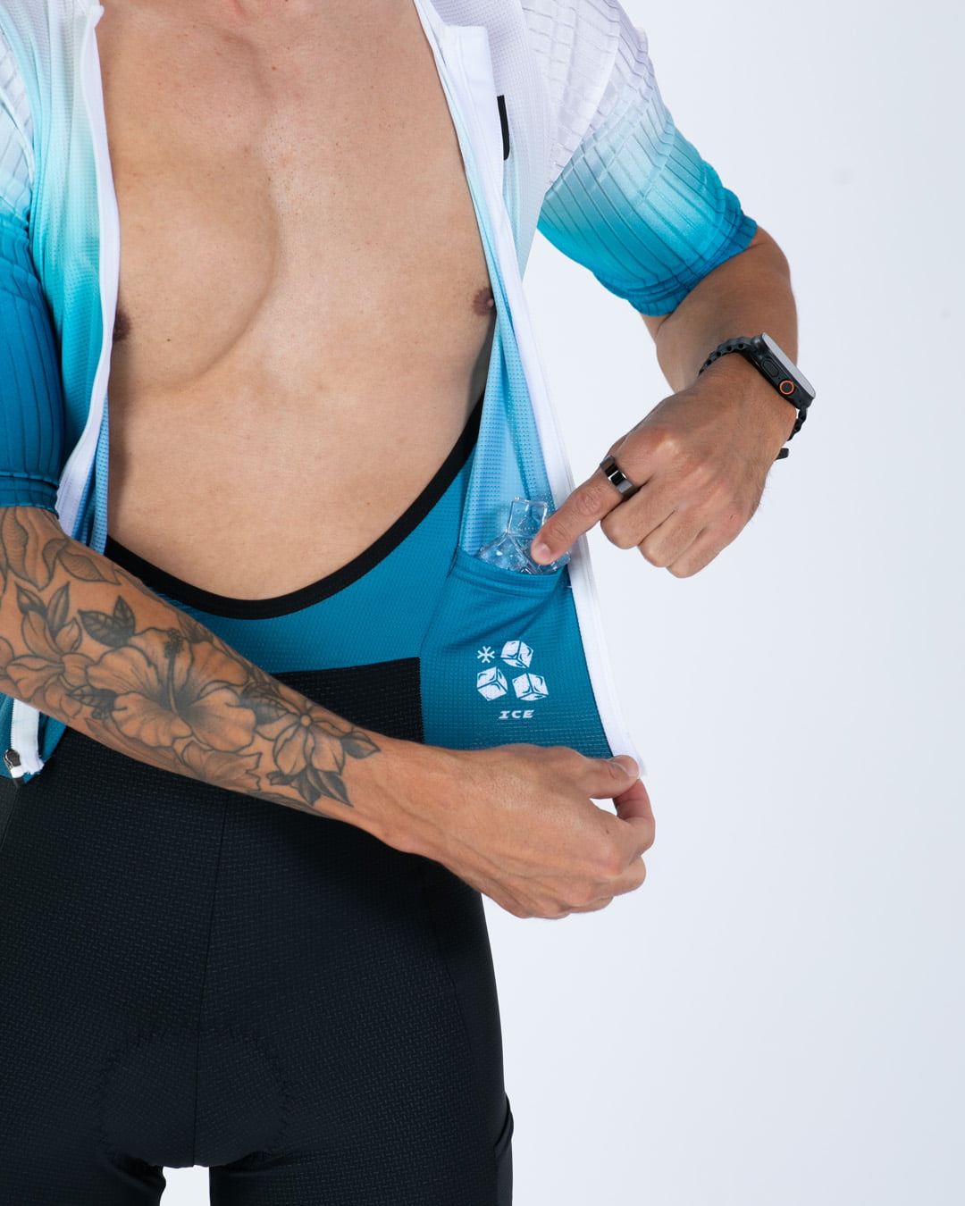 Zoot Sports TRI AERO RACESUITS Men's Elite P1 Tri Aero Fz Racesuit - Sonic Wave