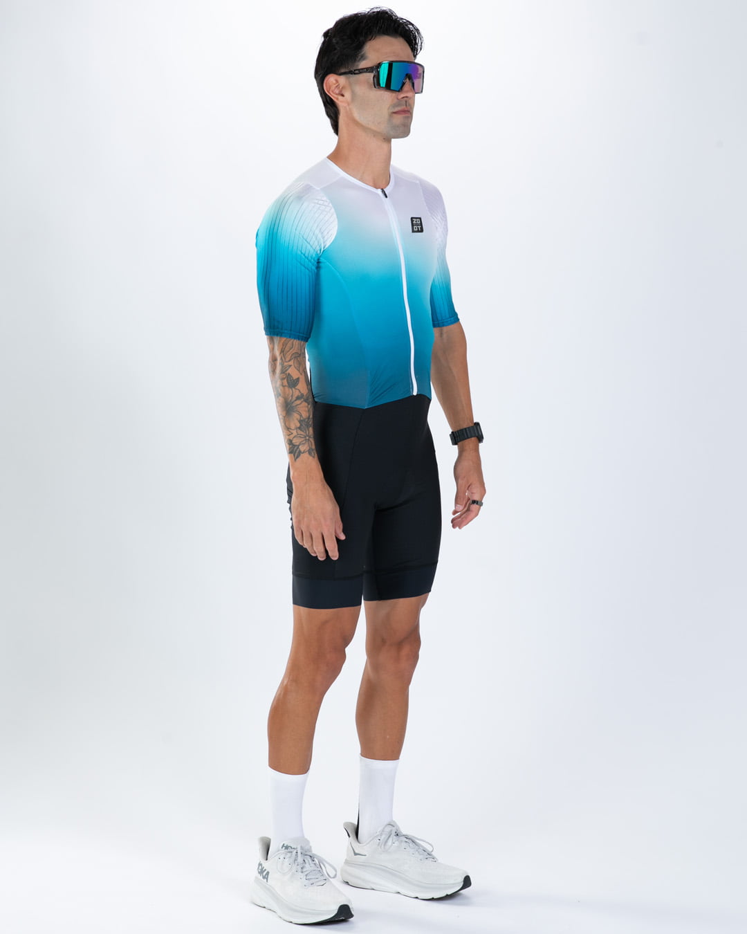 Zoot Sports TRI AERO RACESUITS Men's Elite P1 Tri Aero Fz Racesuit - Sonic Wave