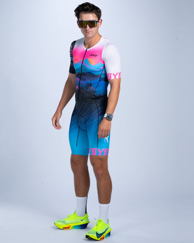 Zoot Sports TRI AERO RACESUITS Men's Ltd Tri Aero Fz Racesuit - Elements
