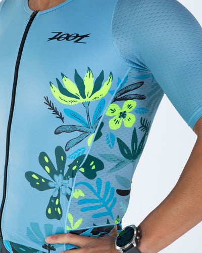 Zoot Sports TRI AERO RACESUITS Men's Ltd Tri Aero Fz Racesuit - Florescence