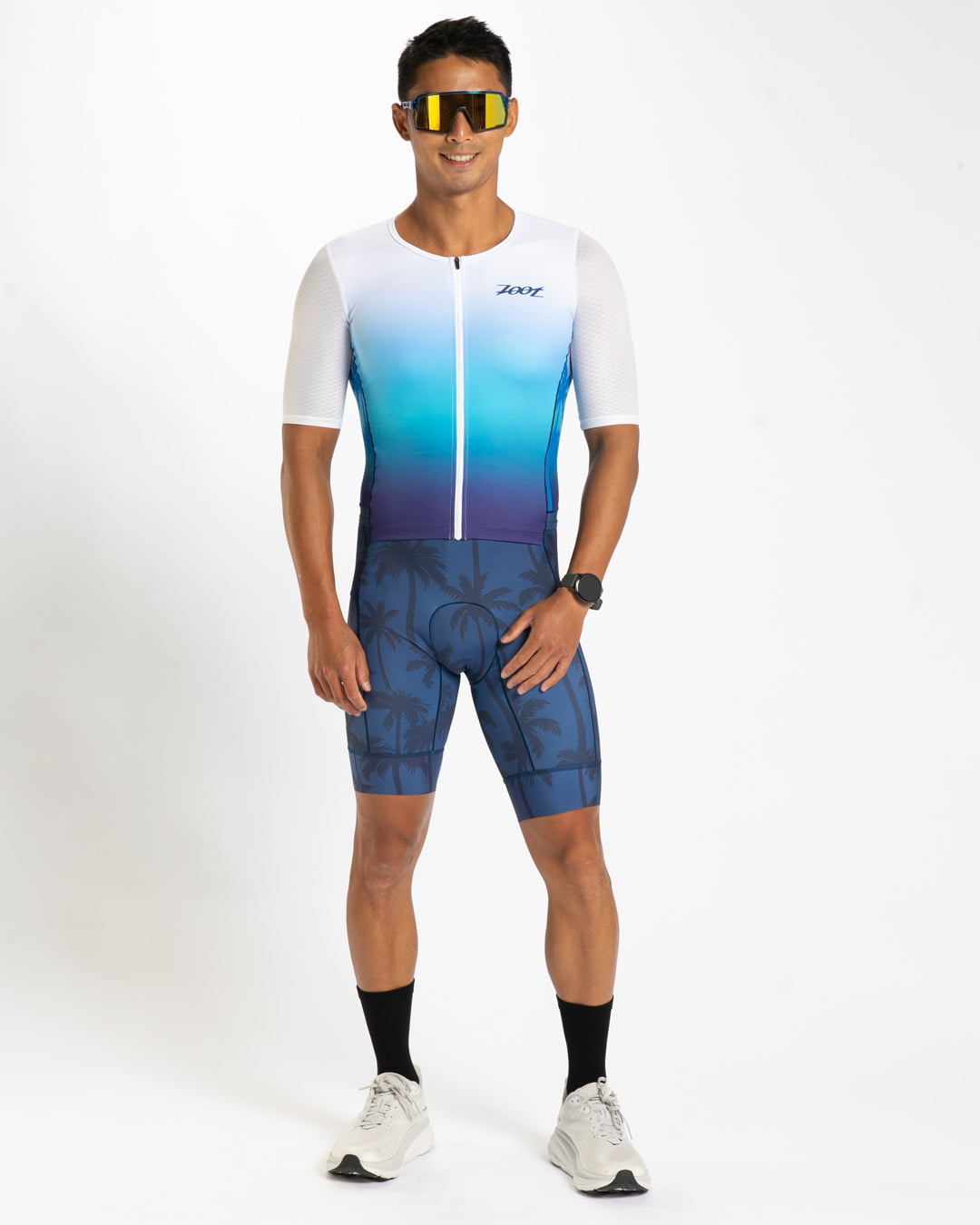 Zoot Sports TRI AERO RACESUITS Men's Ltd Tri Aero Fz Racesuit - Paradise
