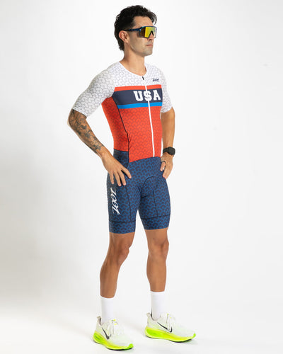 Zoot Sports TRI AERO RACESUITS Men's Ltd Tri Aero Fz Racesuit - USA