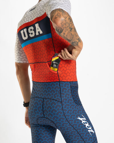 Zoot Sports TRI AERO RACESUITS Men's Ltd Tri Aero Fz Racesuit - USA