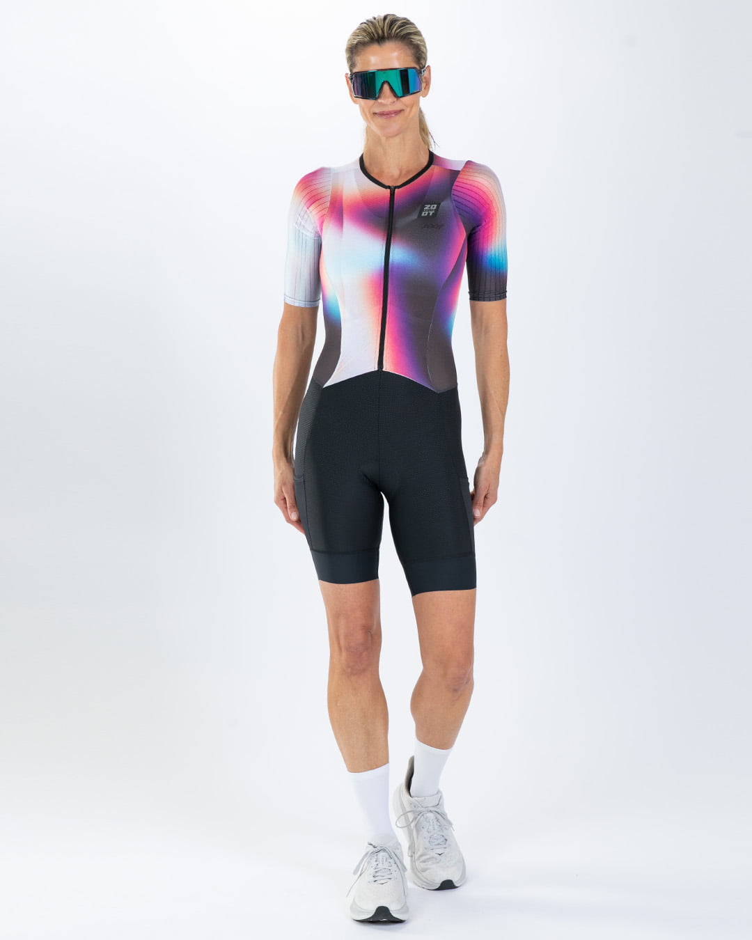 Zoot Sports TRI AERO RACESUITS Women's Elite P1 Tri Aero Fz Racesuit - Sonic Shift