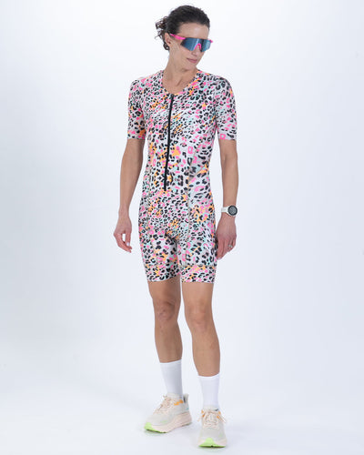Zoot Sports TRI AERO RACESUITS Women's Ltd Tri Aero Fz Racesuit - Fierce