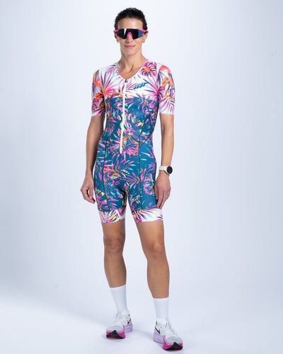 Zoot Sports TRI AERO RACESUITS Women's Ltd Tri Aero Fz Racesuit - Island Original