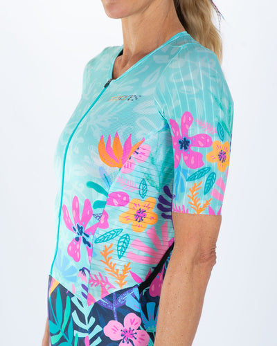 Zoot Sports TRI AERO RACESUITS Women's Ultra Tri P1x Racesuit - Florescence