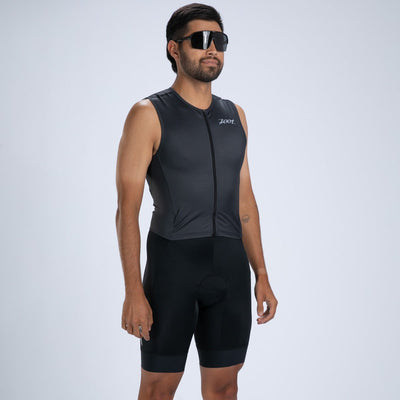 Zoot Sports TRI RACESUITS Men's Core Tri Slvs Fz Racesuit - Jet Black