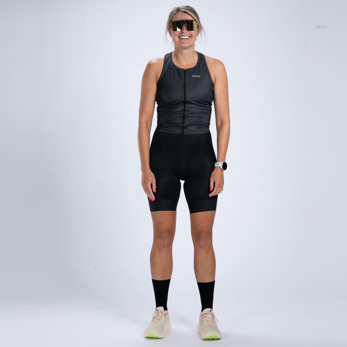 Zoot Sports TRI RACESUITS Women's Core Tri Slvs Fz Racesuit - Jet Black
