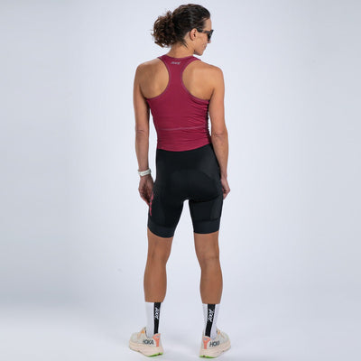 Zoot Sports TRI RACESUITS Women's Core Tri Slvs Fz Racesuit - Plum