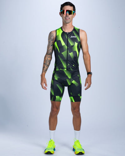 Zoot Sports TRI SLEEVELESS RACESUITS Men's Ltd Tri Slvs Fz Racesuit - Icon