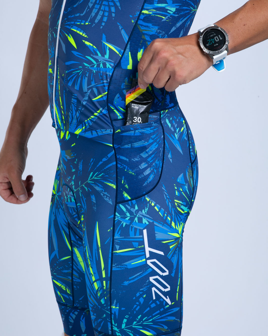 Zoot Sports TRI SLEEVELESS RACESUITS Men's Ltd Tri Slvs Fz Racesuit - Island Original