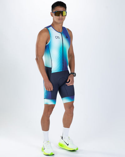 Zoot Sports TRI SLEEVELESS RACESUITS Men's Ltd Tri Slvs Fz Racesuit - Prism