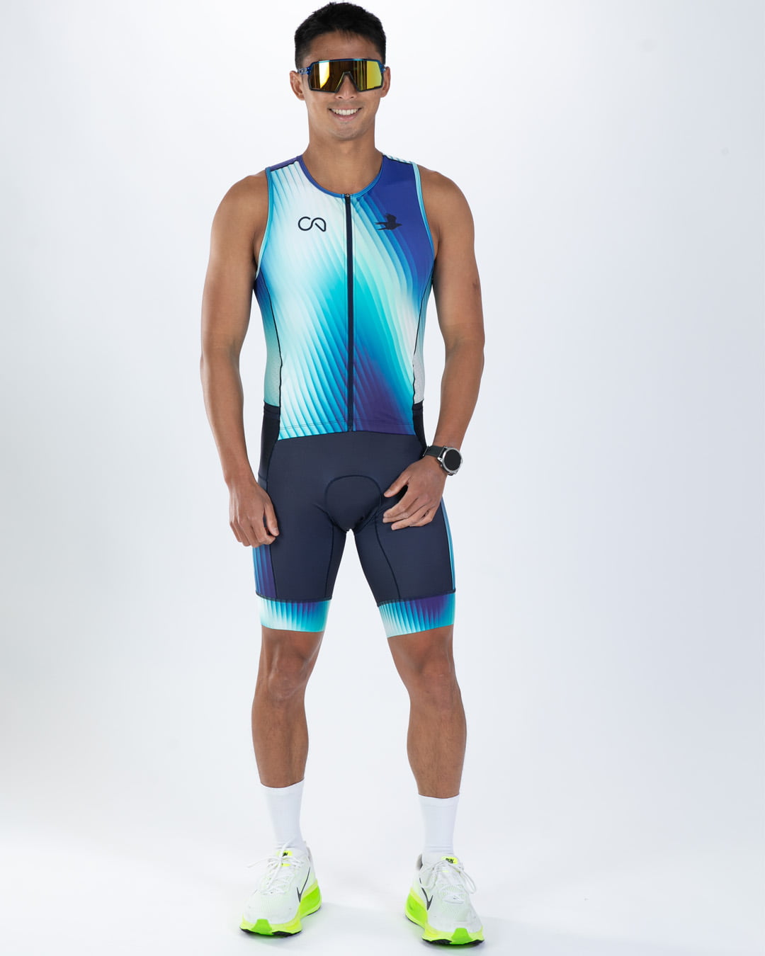 Zoot Sports TRI SLEEVELESS RACESUITS Men's Ltd Tri Slvs Fz Racesuit - Prism