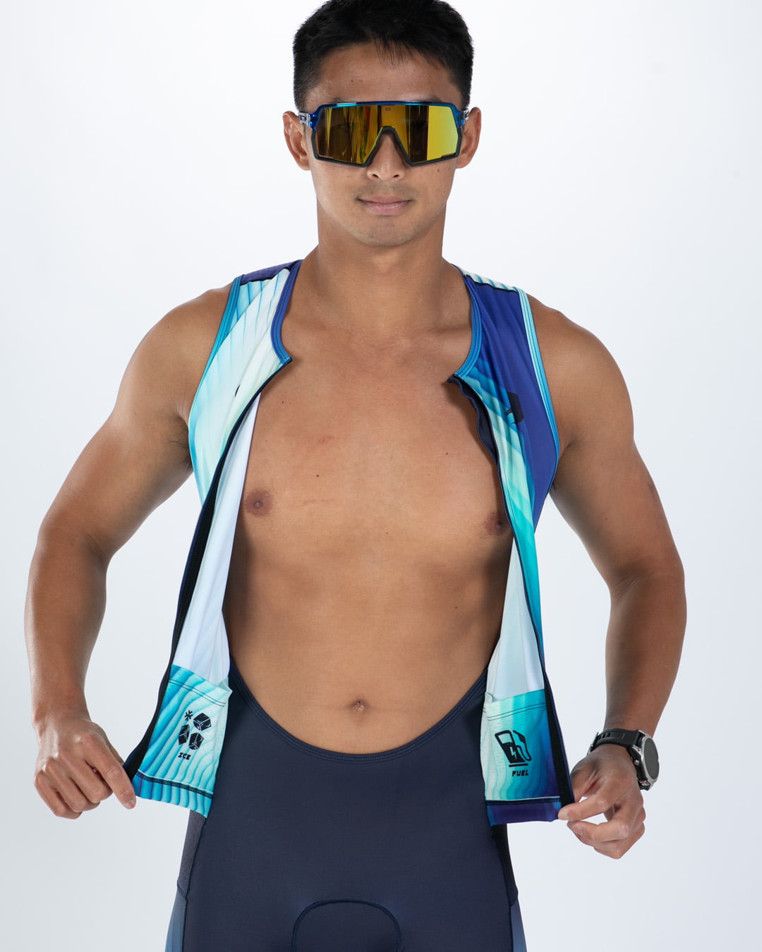 Zoot Sports TRI SLEEVELESS RACESUITS Men's Ltd Tri Slvs Fz Racesuit - Prism