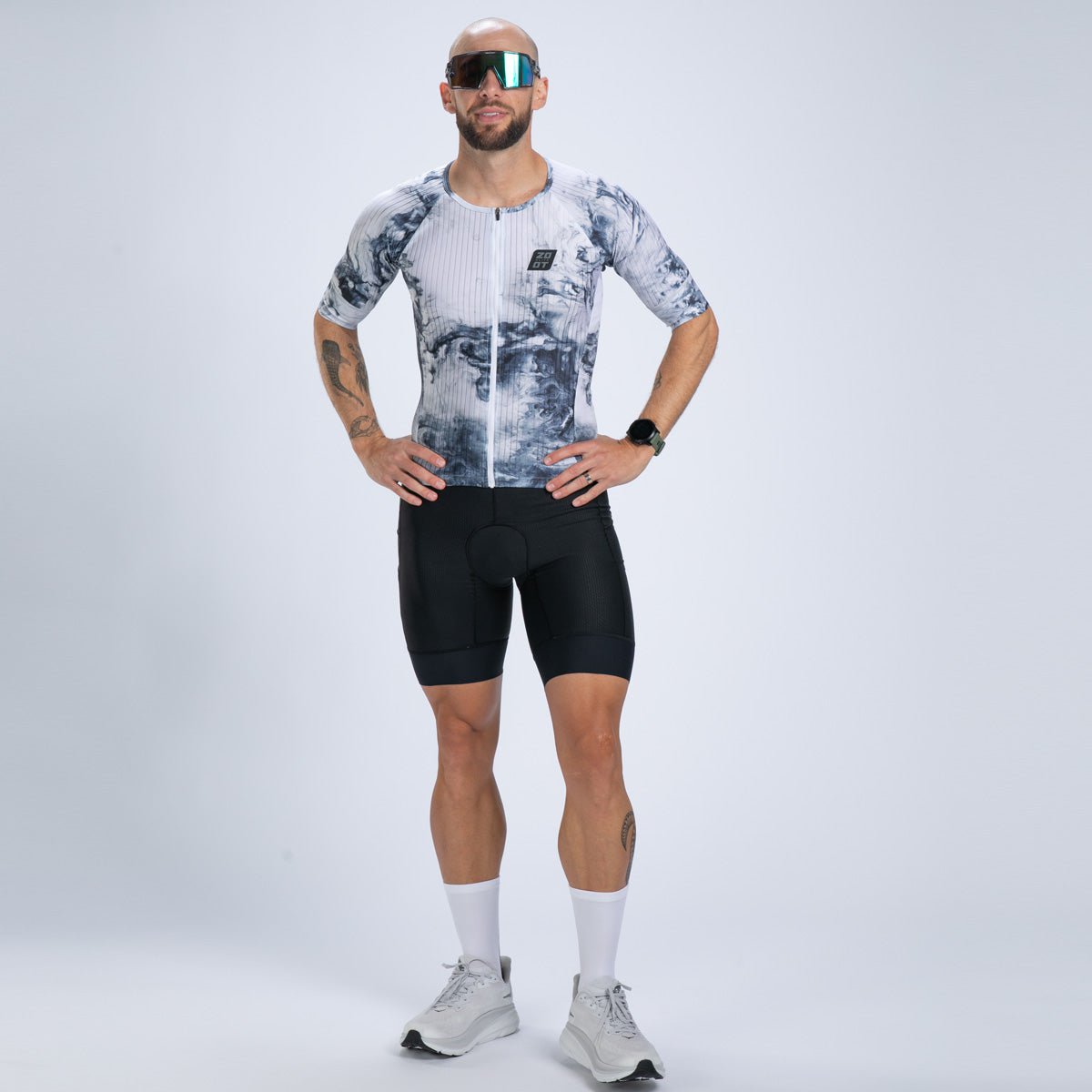 Zoot Sports TRI TOPS Men's Elite Tri Aero Jersey - Vapor White