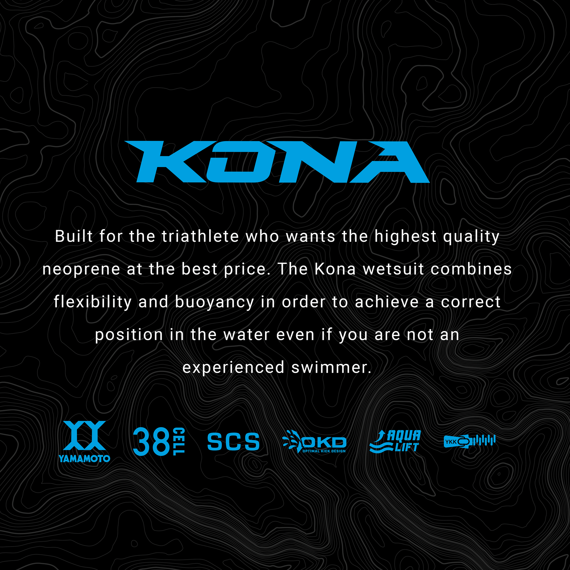 Zoot Sports WETSUITS Men's Kona 2.0 Wetsuit- Ocean Blue