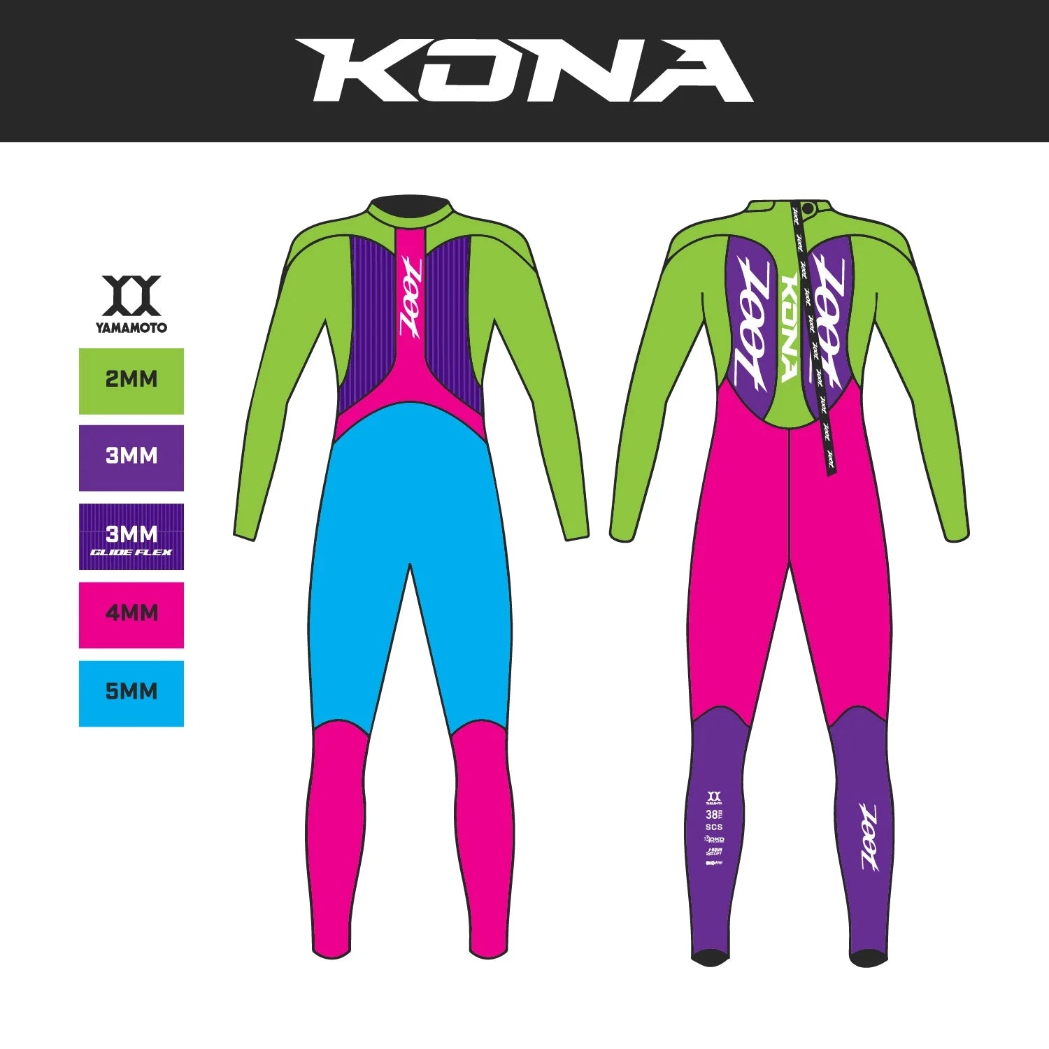 ZOOT KONA WETSUIT OCEAN BLUE (hombre)