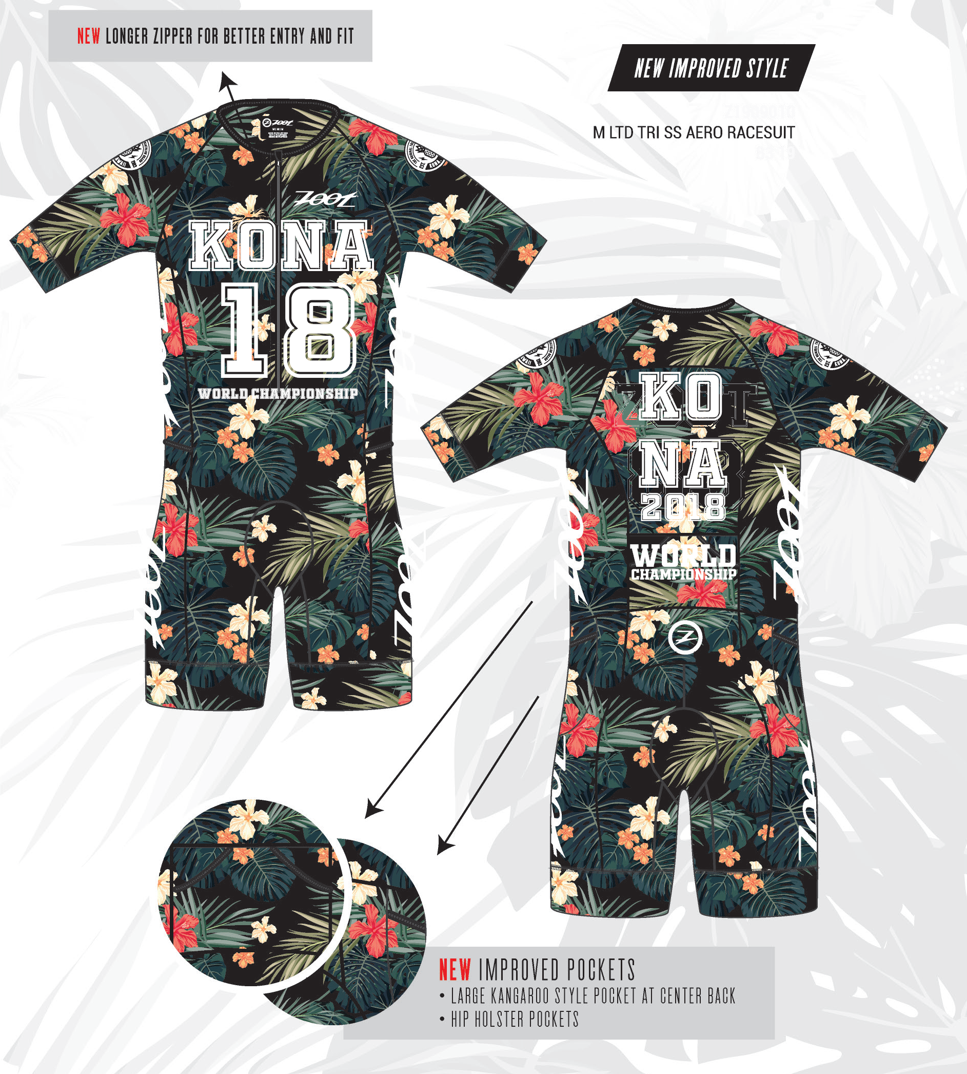 TRISUIT DE COMPETENCIA KONA 2018 AERO RACESUIT (HOMBRE) EDICIÓN LIMITADA